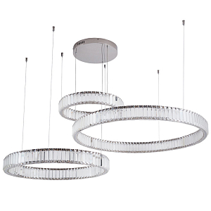 Хрустальная Люстра Триптих Crystal Ring Хром