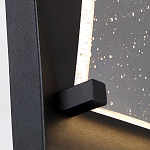 Настенный фонарь уличный прямоугольный черного цвета со стеклом с пузырьками Eurofase варинант исполнения - 3 | Loft Concept в Омске