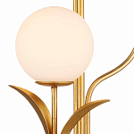 Торшер с золотым каркасом в виде стебля с листьями Inspired by Nature варинант исполнения - 2 | Loft Concept в Омске