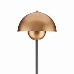 Торшер с куполообразным абажуром на чёрном мраморном основании Riverside Floor Lamp варинант исполнения - 1 | Loft Concept в Омске