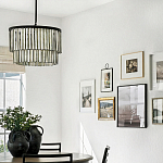 Люстра круглая с подвесками из натурального перламутра Nacre варинант исполнения - 3 | Loft Concept в Омске