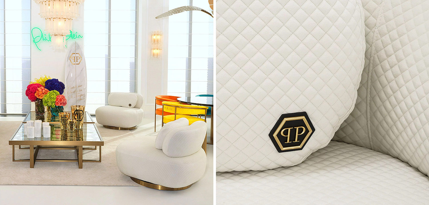 Кресло Philipp Plein Chair Signature White Кресло Philipp Plein Chair Signature White - Loft-Concept в Омске