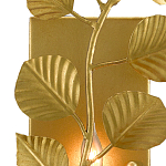 Бра золотого цвета с декором в виде ветки эвкалипта Eucalyptus Branches варинант исполнения - 1 | Loft Concept в Омске