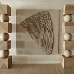 Декор настенный в Эко стиле рафия Malibu wall panel варинант исполнения - 2 | Loft Concept в Омске
