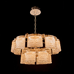 Люстра двухъярусная с текстурными овальными абажурами Splendor Palace Style варинант исполнения - 1 | Loft Concept в Омске