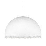 Подвесной светильник в форме купола белого цвета с ажурной бахромой Tactile Line варинант исполнения - 1 | Loft Concept в Омске