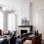 Подвесной светильник с белым фигурным абажуром и мягкими волнистыми краями Cloud Motion  варинант исполнения - 20 | Loft Concept в Омске