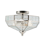 Потолочный светильник шестигранной формы с прозрачными стеклянным плафоном Elstead Lighting варинант исполнения - 5 | Loft Concept в Омске