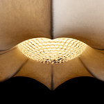 Подвесной светильник с белым фигурным абажуром и мягкими волнистыми краями Cloud Motion  варинант исполнения - 7 | Loft Concept в Омске