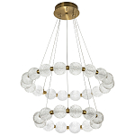 Светодиодная двухъярусная кольцевая люстра Crystal Globule Chandelier варинант исполнения - 2 | Loft Concept в Омске