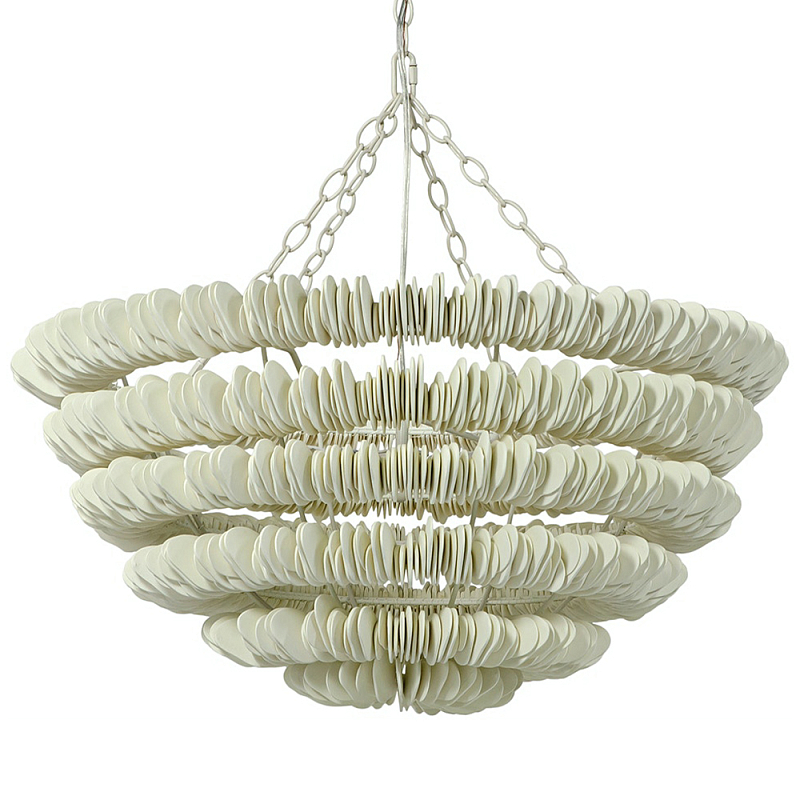 Люстра White Bionic Petals Harmony Chandelier Молочный Белый Люстра White Bionic Petals Harmony Chandelier Молочный Белый в Омске | Loft Concept