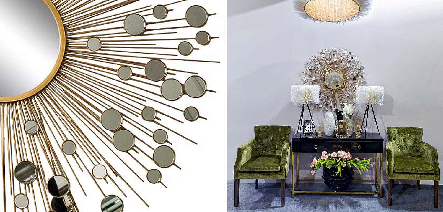 Зеркало-солнце Rays With Mirrors Зеркало-солнце Rays With Mirrors - Loft-Concept в Омске