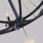 Люстра с 6-ю лампами и кремовыми деревянными бусинами Feiss варинант исполнения - 4 | Loft Concept в Омске