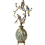Бронзовый подсвечник Птичий рай Flora варинант исполнения - 4 | Loft Concept в Омске