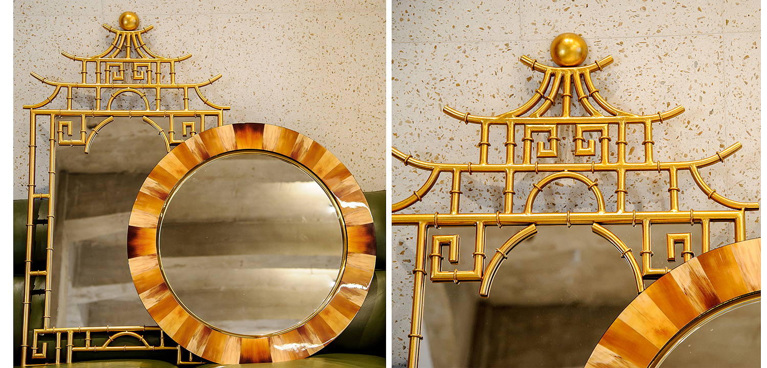 Зеркало Pagoda Mirror Gold 128 Зеркало Pagoda Mirror Gold 128 - Loft-Concept в Омске