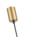 Подвесной светильник с сетчатым металлическим плафоном цилиндрической формы золотой Metal Mesh варинант исполнения - 5 | Loft Concept в Омске