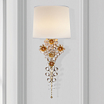 Бра с цветочным основанием и тканевым абажуром Tugella Flower Lamp варинант исполнения - 2 | Loft Concept в Омске