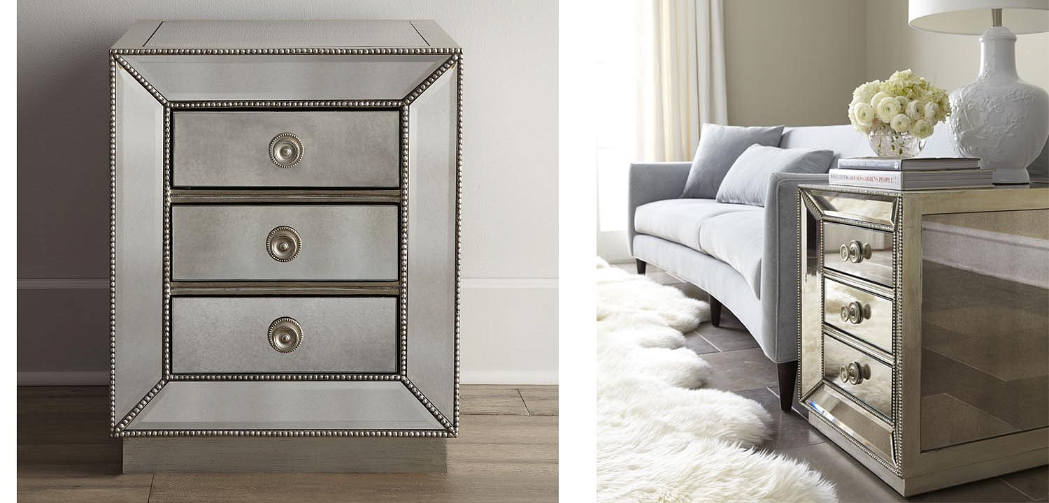 Тумба Blasco Mirrored Nightstand Тумба Blasco Mirrored Nightstand - Loft-Concept в Омске