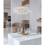 Люстра с прозрачным волнистым плафоном в форме цветка Ethereal Bloom варинант исполнения - 12 | Loft Concept в Омске