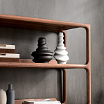 Стеллаж в гостиную для книг Moon Walnut Furniture варинант исполнения - 6 | Loft Concept в Омске