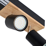 Потолочный светильник черный GAVIN WOOD варинант исполнения - 2 | Loft Concept в Омске