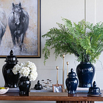 Ваза с крышкой однотонная Высота 31 см Chinoiserie Ceramics варинант исполнения - 3 | Loft Concept в Омске