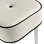 Квадратный мягкий пуф на белых ножках Winton Pouf Square варинант исполнения - 22 | Loft Concept в Омске