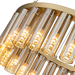Люстра со стеклянными цилиндрическими плафонами Luminous Cylinders Amber Round варинант исполнения - 5 | Loft Concept в Омске