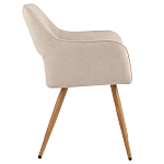 Стул в рогожке бежевого цвета NEASAN STOOL варинант исполнения - 5 | Loft Concept в Омске