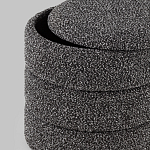 Пуф Three Gray в ткани букле серого цвета варинант исполнения - 5 | Loft Concept в Омске