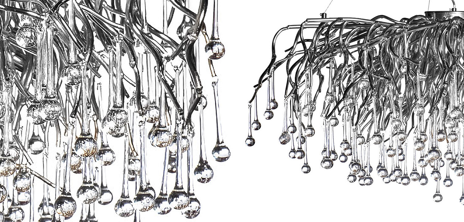 Люстра Droplet Chrome Chandelier 120 Люстра Droplet Chrome Chandelier 120 - Loft-Concept в Омске