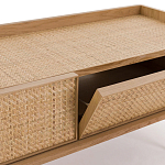 ТВ-тумба с плетеным декором Buckley Wicker TV Stand варинант исполнения - 4 | Loft Concept в Омске