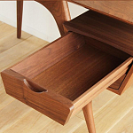 Письменный стол прямоугольный с 2-мя ящиками и полкой Idenontal варинант исполнения - 3 | Loft Concept в Омске