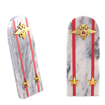 Сувенир Погон МВД из натурального камня мрамор Souvenir Epaulets варинант исполнения - 6 | Loft Concept в Омске