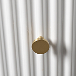 Тумбочка белая круглая с мраморной столешницей Thoroughbass варинант исполнения - 2 | Loft Concept в Омске