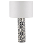 Настольная лампа с узором вдоль колоннообразного основания Scenic Surface варинант исполнения - 3 | Loft Concept в Омске