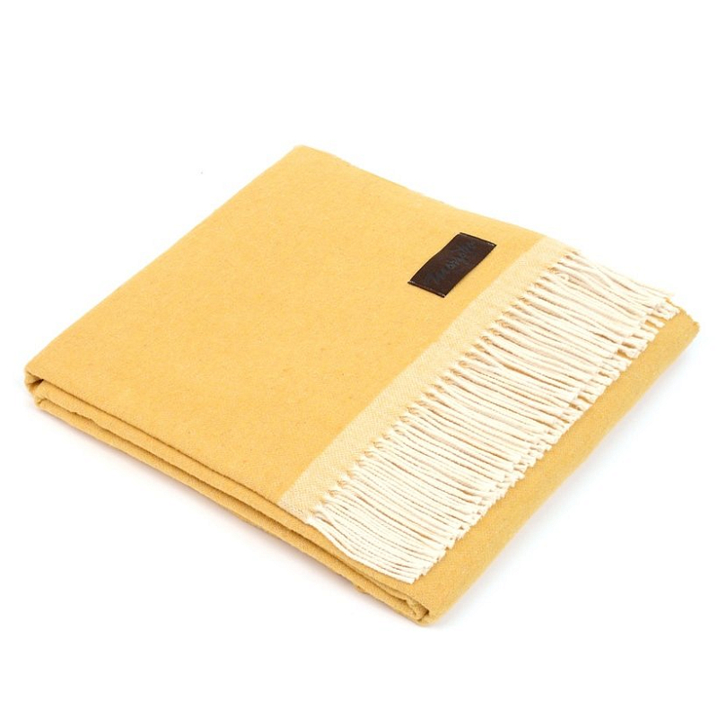 Плед SARA 7000 Marzotto Желтый в Омске | Loft Concept 