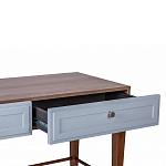 Стол письменный из массива бука с 2-мя ящиками серый Wenge Light варинант исполнения - 4 | Loft Concept в Омске