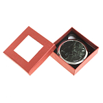 Зеркало карманное двухстороннее круглое из натурального камня Серафинит в подарочной упаковке Silver Stone Mirrors варинант исполнения - 3 | Loft Concept в Омске