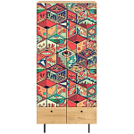 Шкаф с принтом Dominoes варинант исполнения - 2 | Loft Concept в Омске