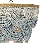 Многоярусная люстра украшенная круглыми бусами Gradient Grey Chandelier варинант исполнения - 2 | Loft Concept в Омске