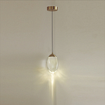 Подвесной светильник с плафоном в форме капли Crystal Transparent Drop варинант исполнения - 4 | Loft Concept в Омске