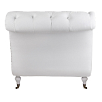 Кушетка белая с мягкой обивкой из велюра Michael Couch варинант исполнения - 3 | Loft Concept в Омске