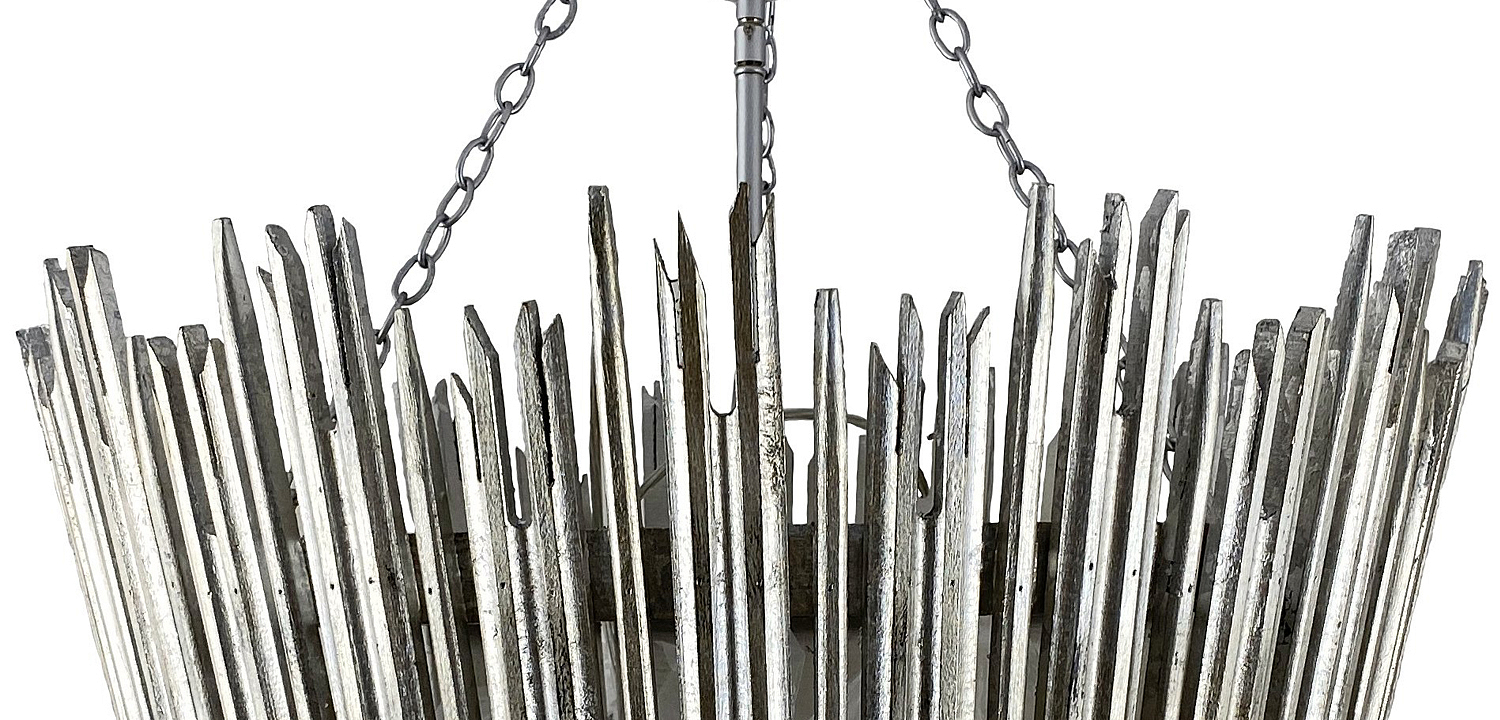 Люстра Ragna Silver Wooden Rods Chandelier Люстра Ragna Silver Wooden Rods Chandelier - Loft-Concept в Омске