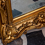 Зеркало настенное золотое с резным орнаментом Classic Ornament Mirror варинант исполнения - 3 | Loft Concept в Омске