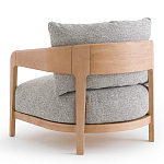 Кресло с каркасом из массива ясеня Deniaud Ash Grey Armchair варинант исполнения - 3 | Loft Concept в Омске