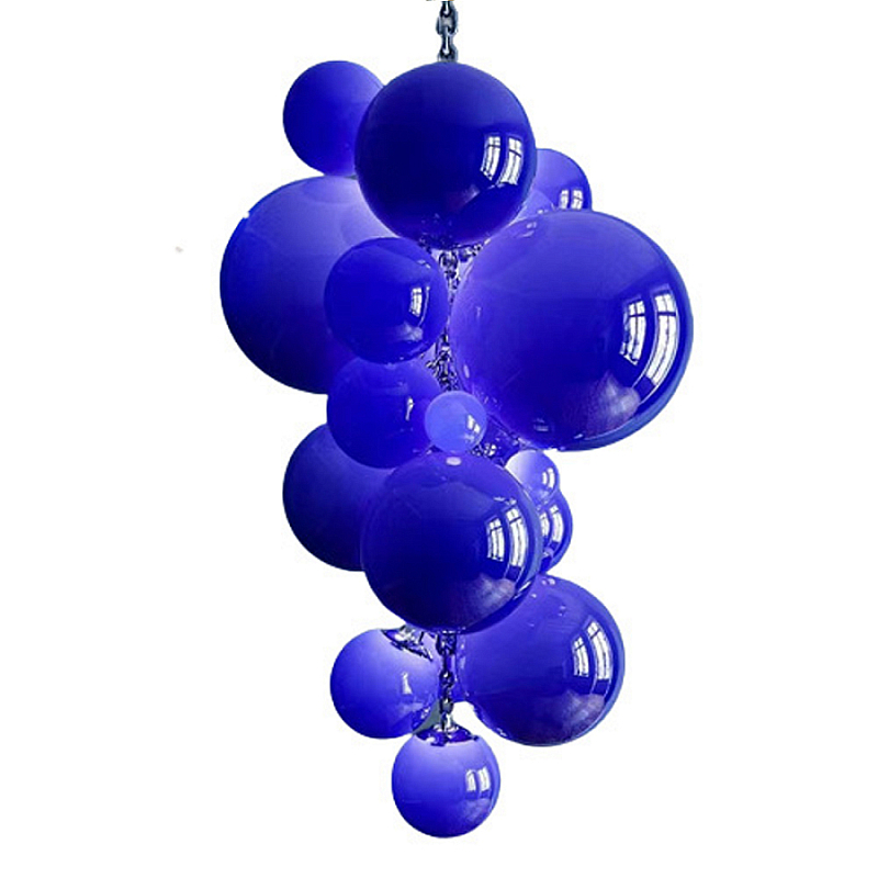 Люстра Grape Balls Синее стекло Сапфирово-синий Люстра Grape Balls Синее стекло Сапфирово-синий в Омске | Loft Concept