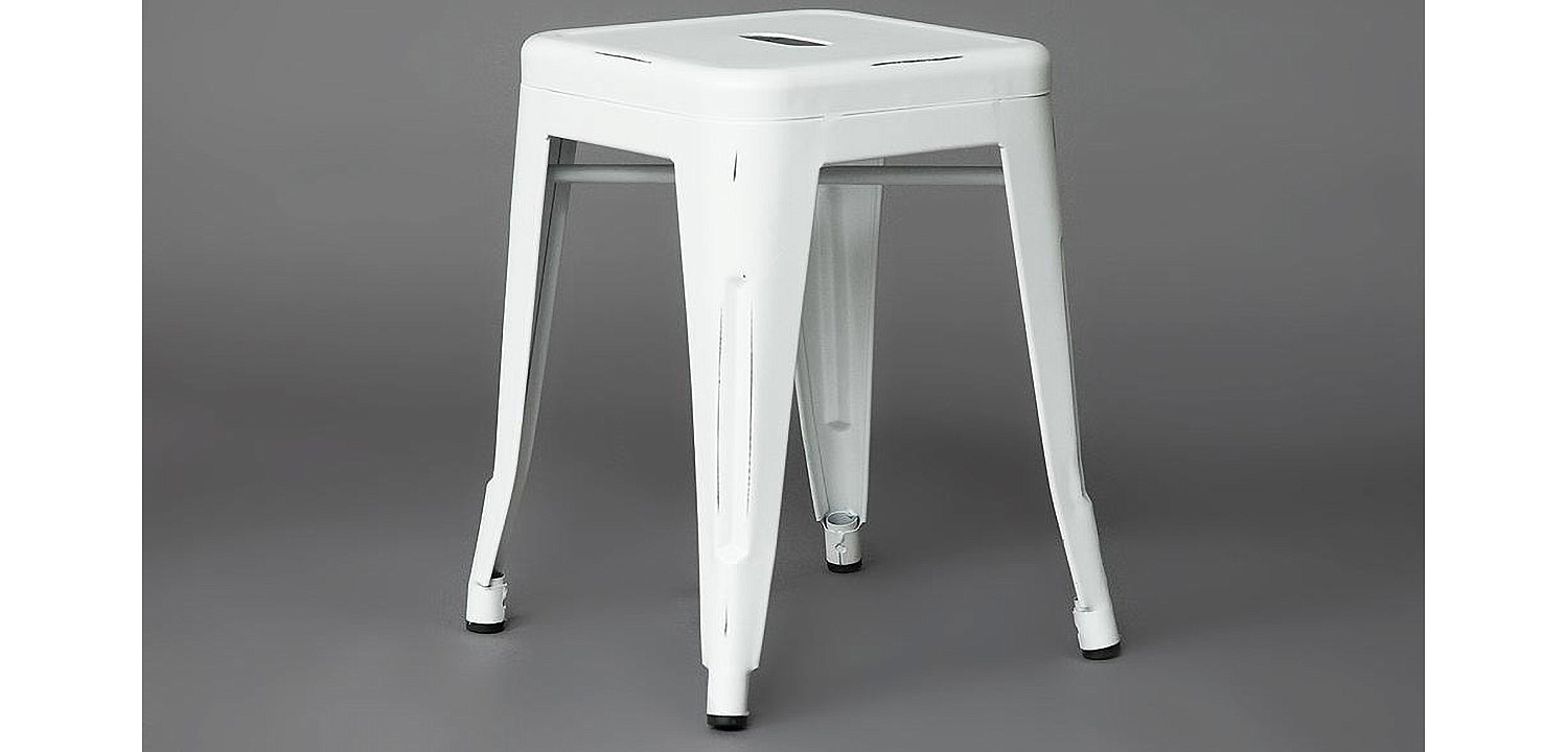 Табурет Tolix white metal Табурет Tolix white metal - Loft-Concept в Омске