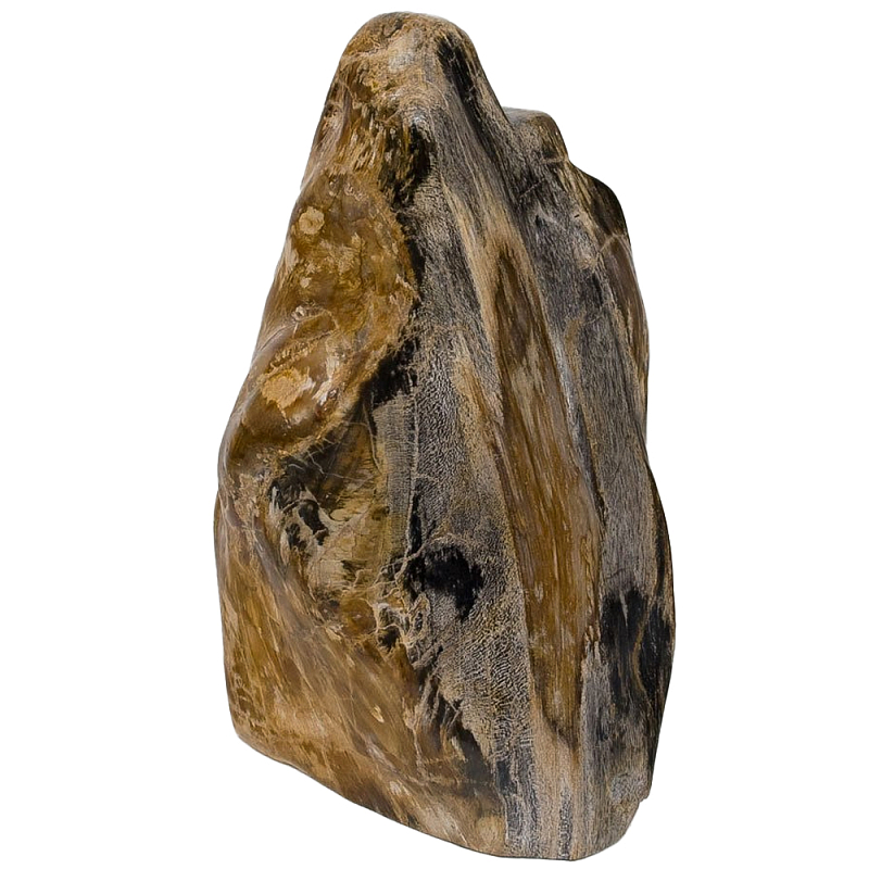 Аксессуар для интерьера из окаменелого дерева Little Rock Petrified Wood Statuette Коричневый в Омске | Loft Concept 