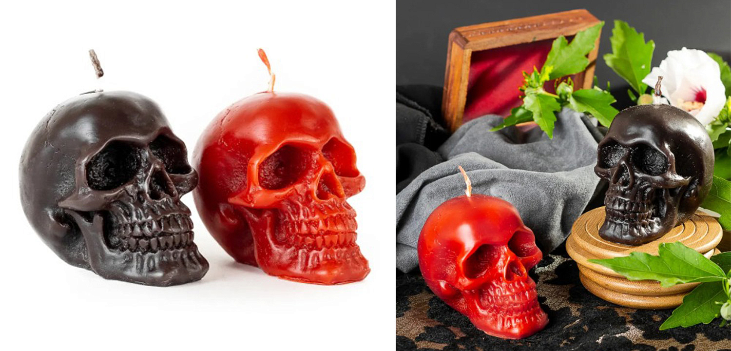 Набор свечей Black Red Skulls Набор свечей Black Red Skulls - Loft-Concept в Омске